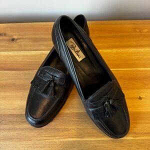Pertini Men‎ 11 M Black Leather Tassel Loafers Kiltie Fringe Slip On Shoes Spain